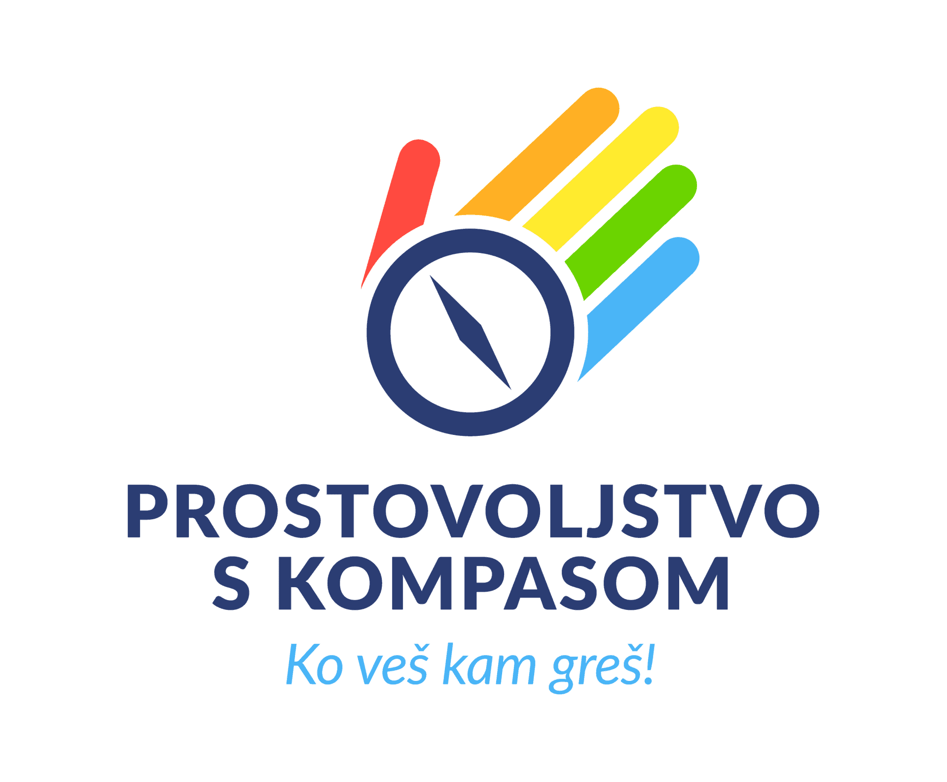 PROSTOVOLJSTVO S KOMPASOM VERTIKALNI 1 BARVNI