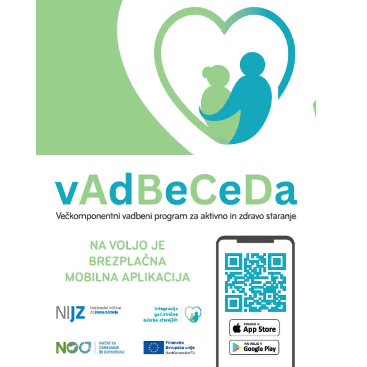 Vadbeceda app promo